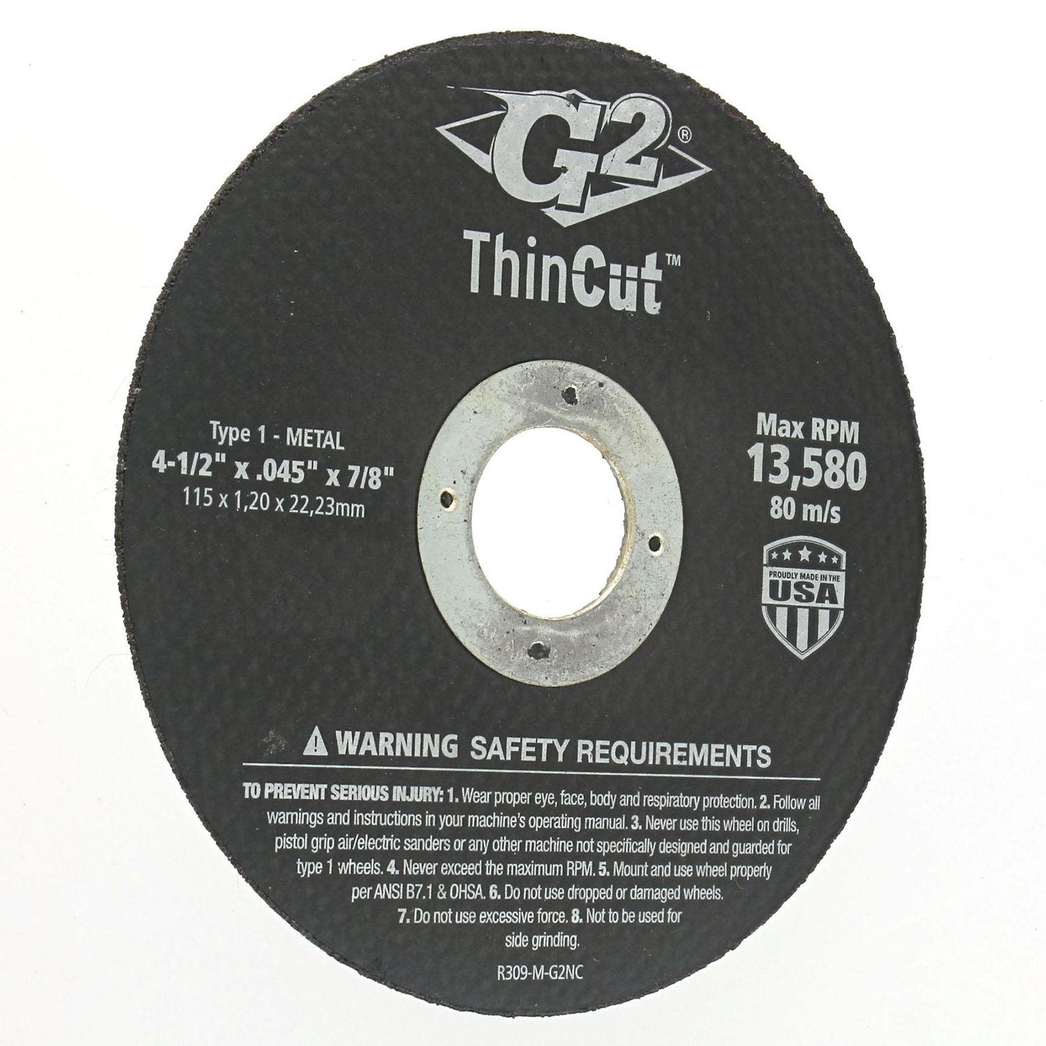 SureBilt 4 1/2in x .04in Metal Thin Cut Metal