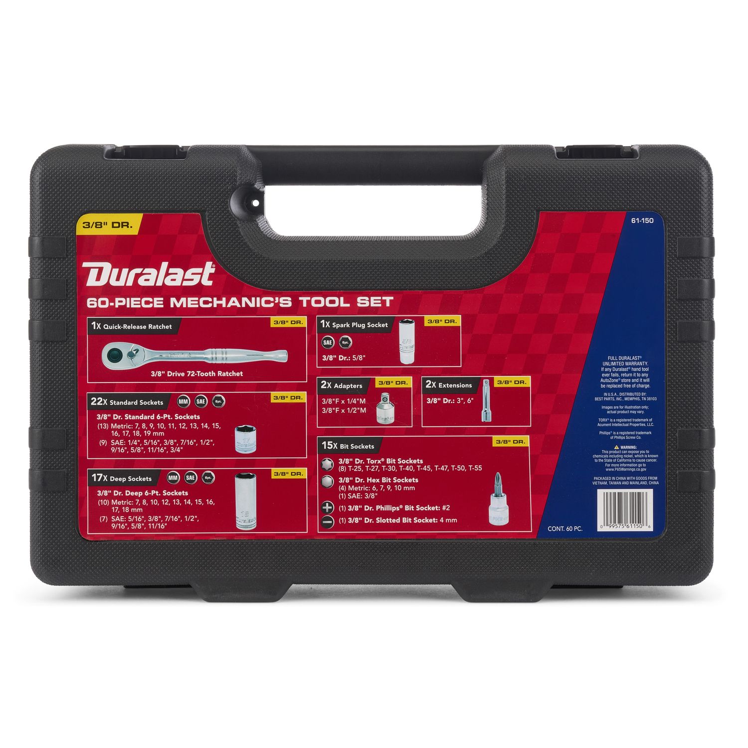 Duralast 18 pc on sale socket wrench set