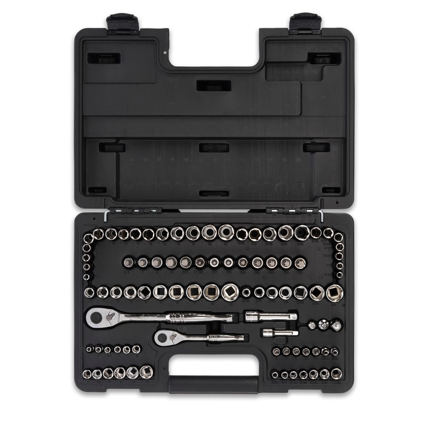 Duralast Multiple Drive Ratchet Socket SAE Metric Tool Set 90 Piece