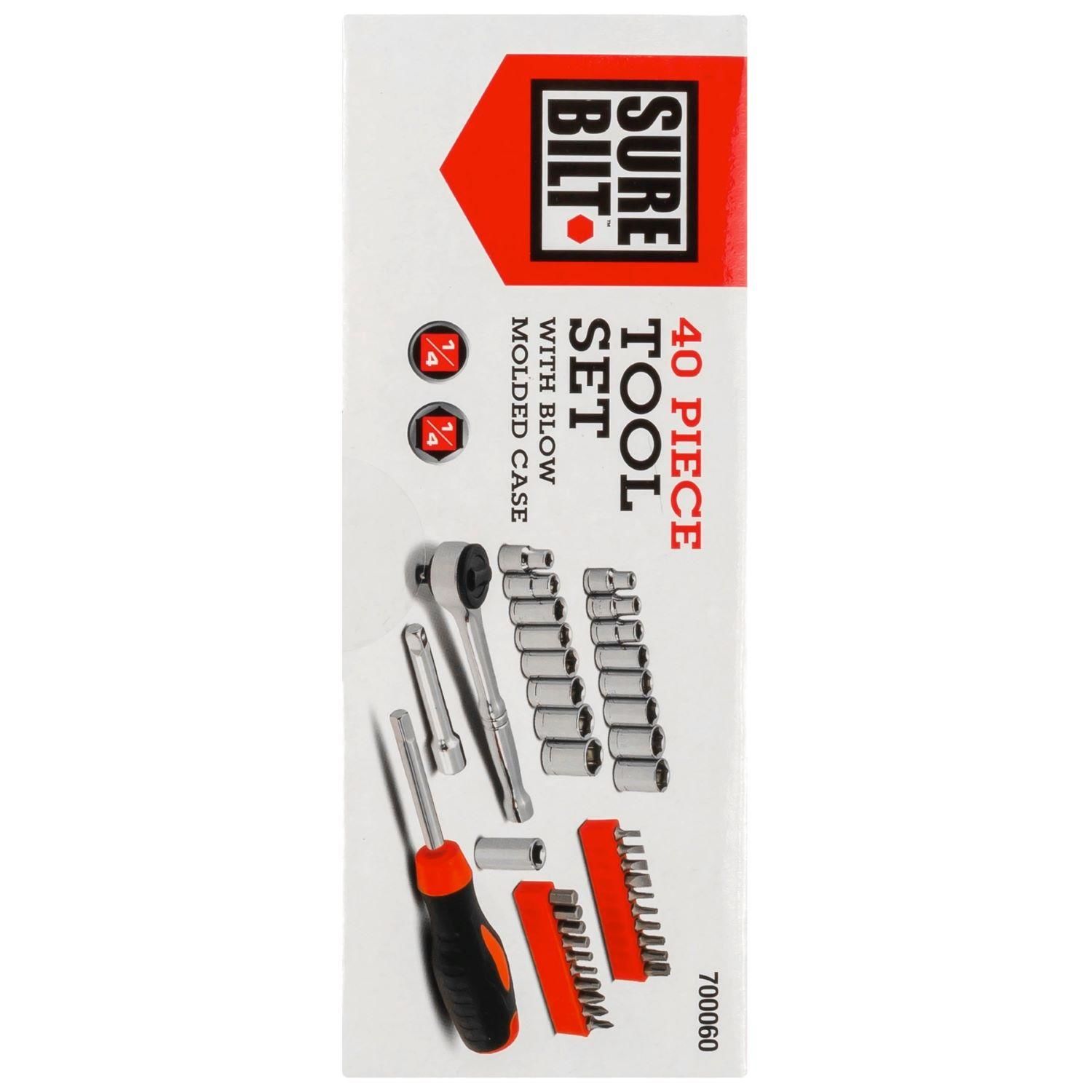 Black + Decker Black & Chrome 40-Piece Mechanic Set