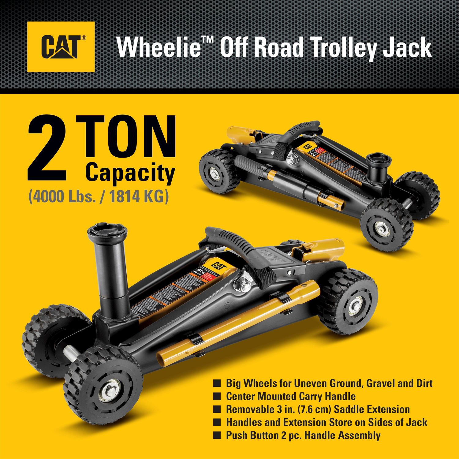 CAT 2 Ton Big Wheel Mini Boss Trolley Jack