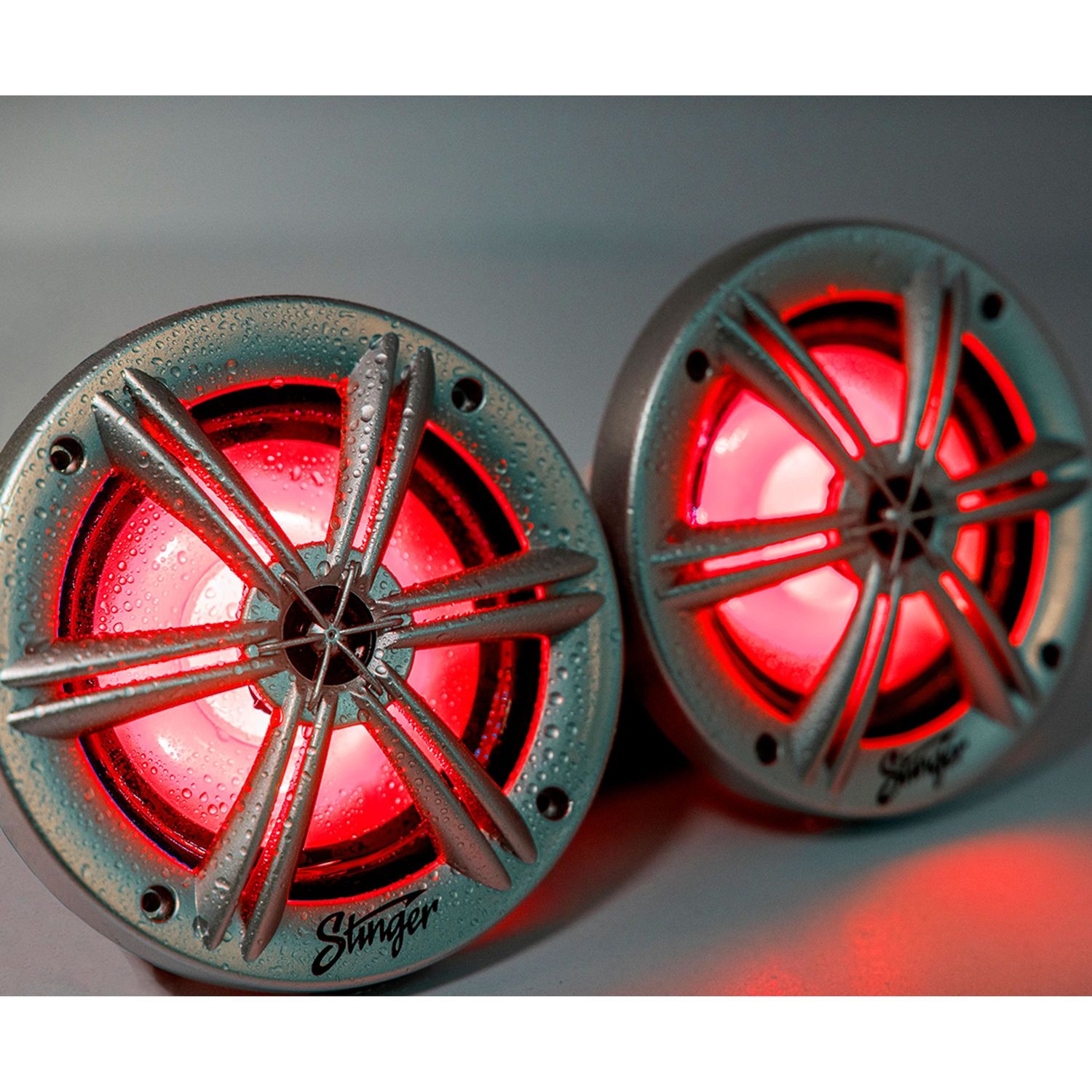 Stinger 6.5in SLVR/RGB Marine Speaker