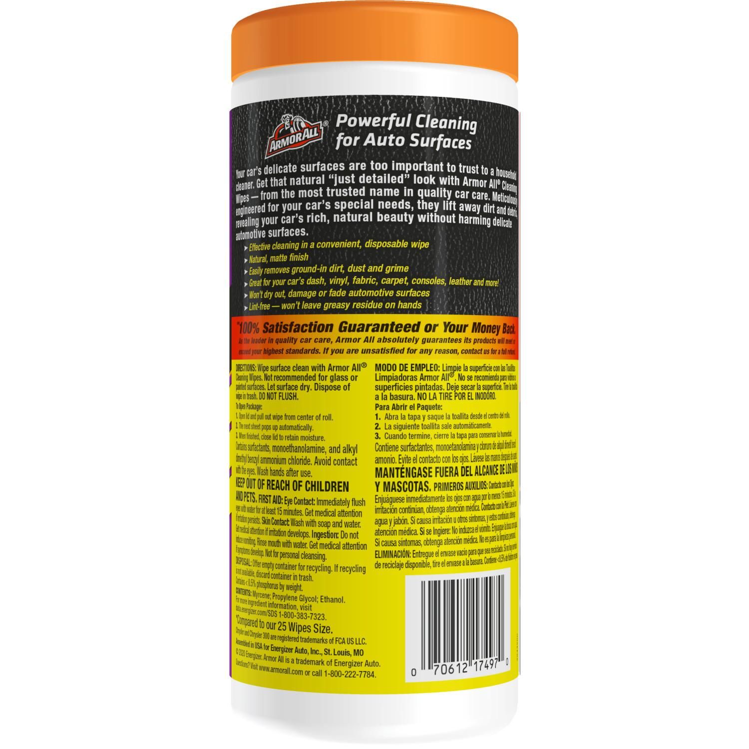 Armor All Cleaning Wipes 30 Count