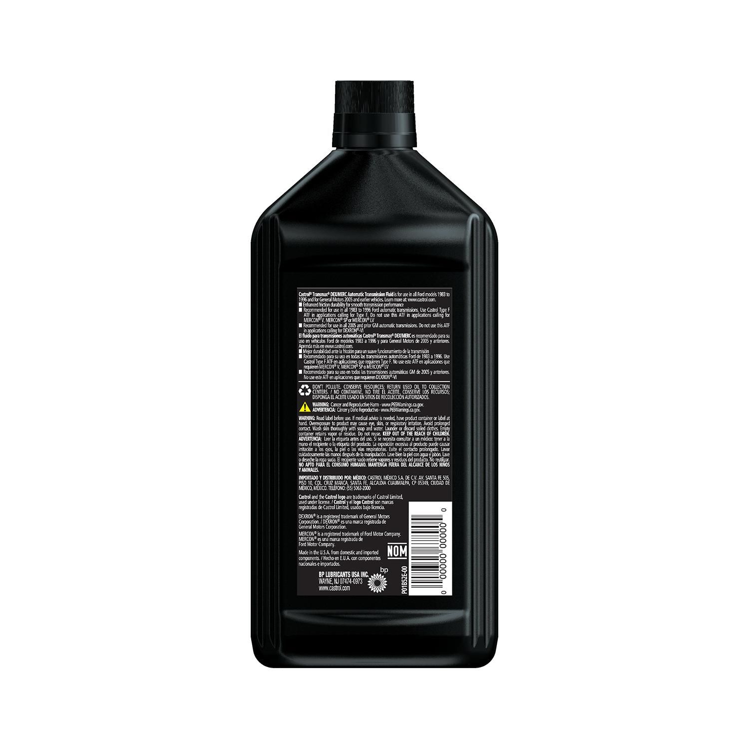 Free Shipping! Castrol Transmax High Mileage ATF