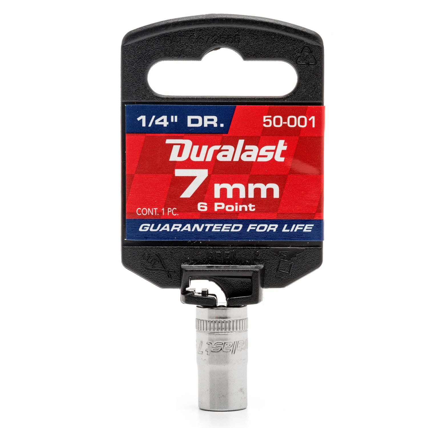 Duralast 1/4in Drive 7mm 6 Point Socket