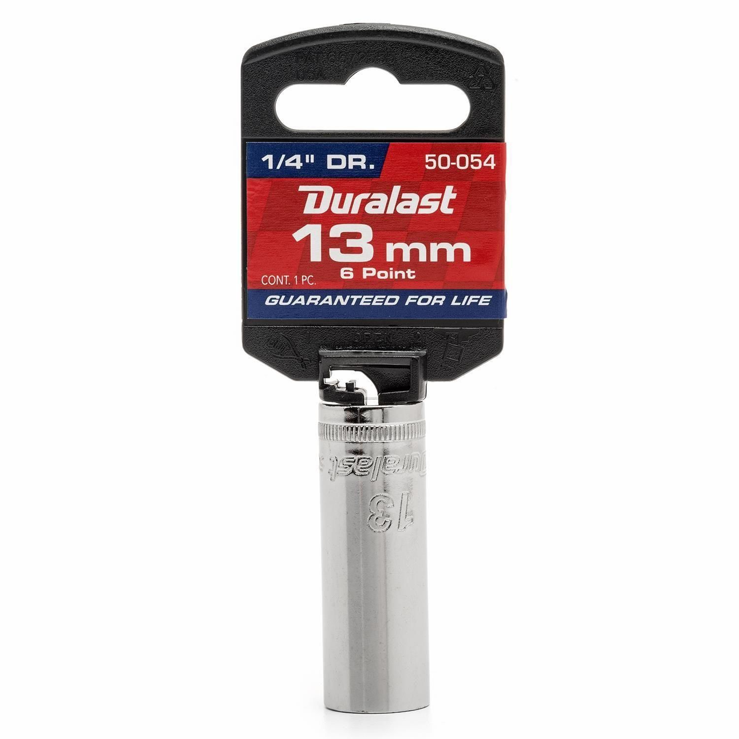Duralast 1/4in Drive 13mm Deep 6 Point Socket