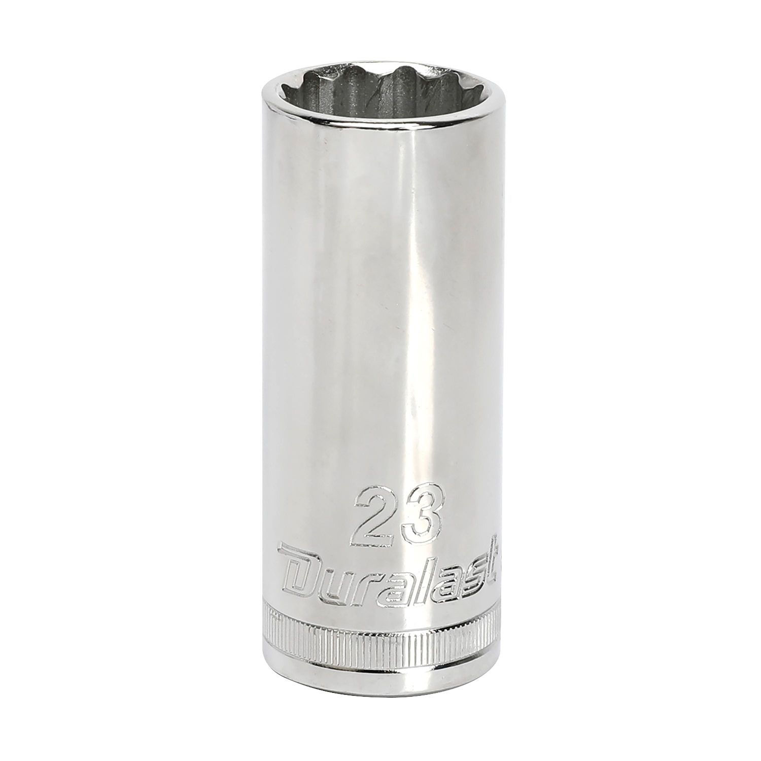 Powerbuilt 1/2" Drive 23mm Deep Impact Socket - Professional Grade Chromoly Steel