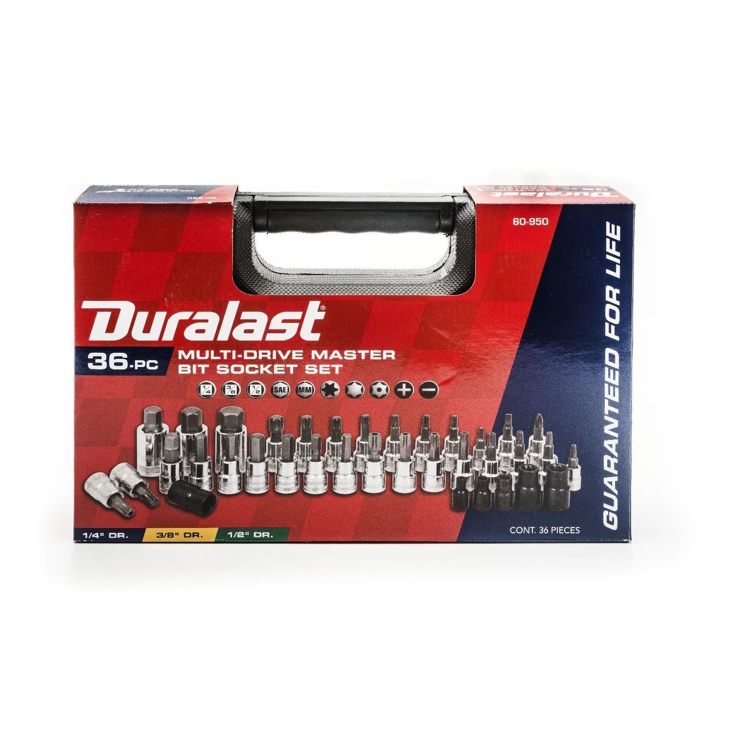 Duralast Multi-Drive Master Bit Socket Set 36 Piece