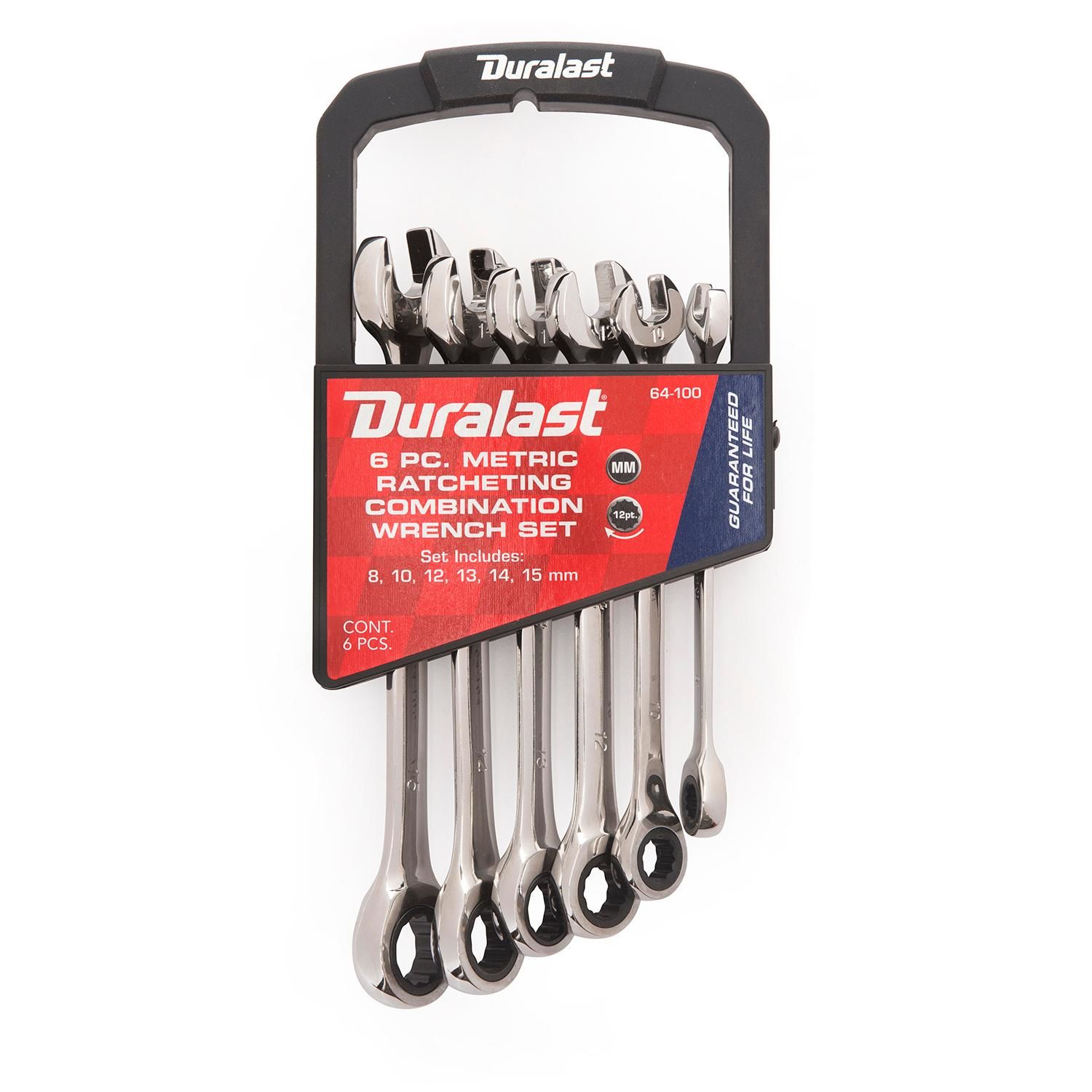 Duralast 64100 Metric Ratcheting Wrench Set 6 Piece