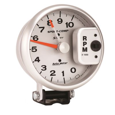AutoMeter 5in 0-10,000 RPM Silver Ultra-Lite Tachometer Gauge