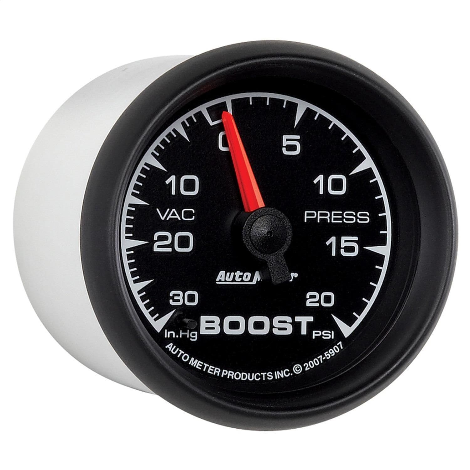 AutoMeter 2 1/16in 0-30 IN HG 0-20 PSI ES Mechanical Vacuum And Boost Gauge