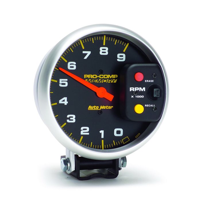 AutoMeter 5in 0-9,000 RPM Black Tachometer Gauge