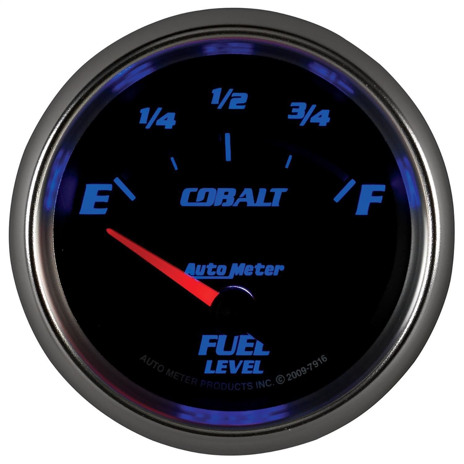 AutoMeter 2 5/8in 24033 Ohms Cobalt AirCore Fuel Level Gauge
