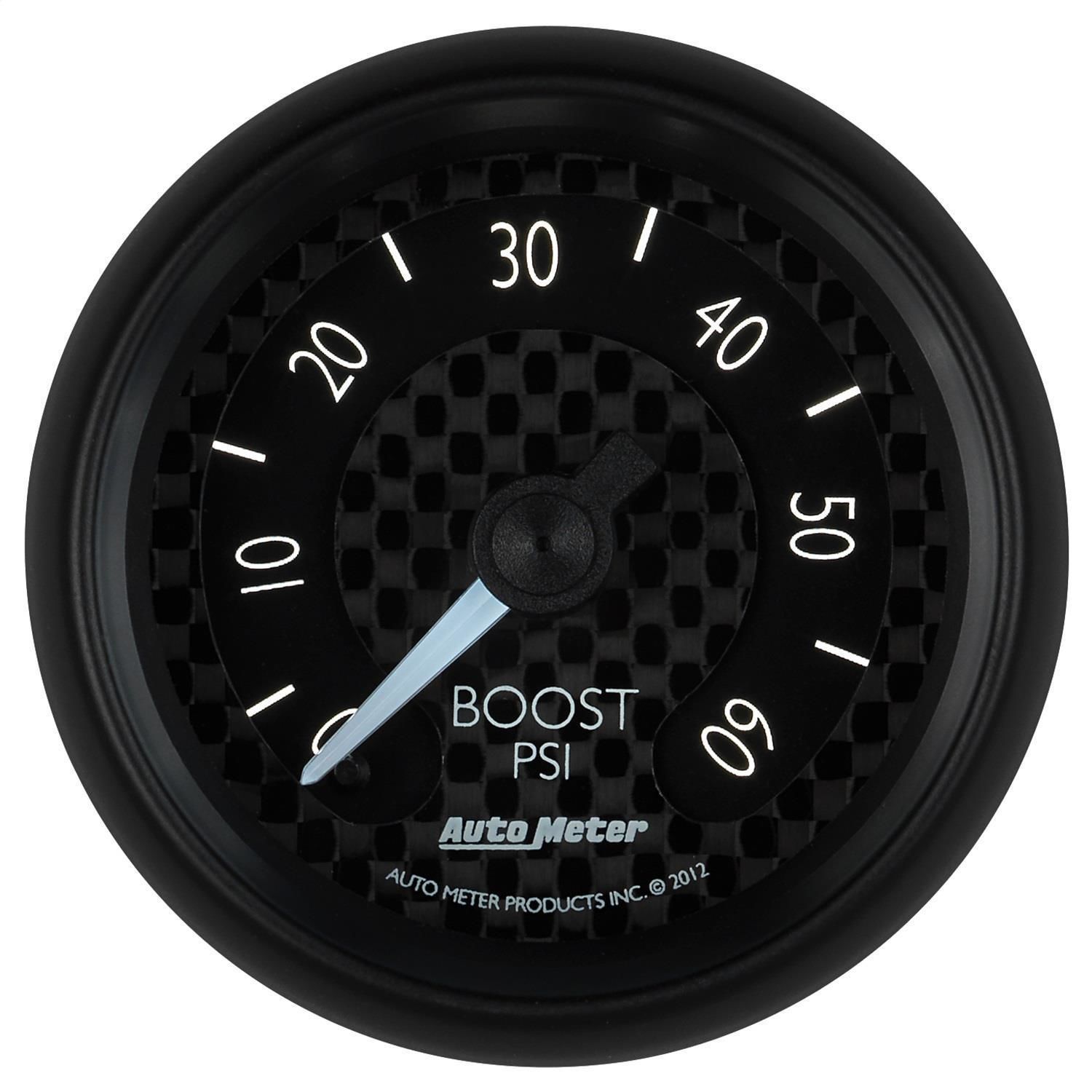 AutoMeter 2 1/16in 0-60 PSI GT Mechanical Boost Gauge
