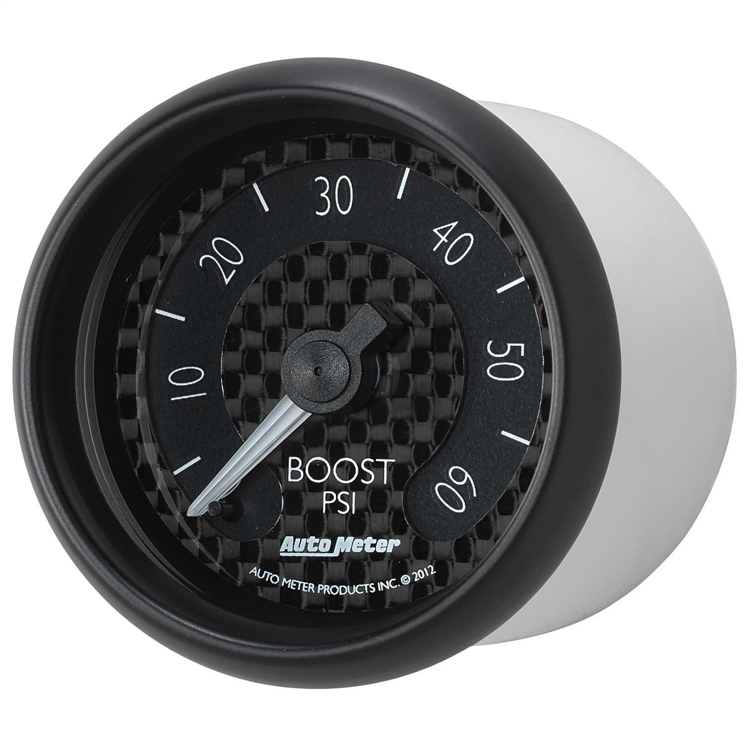 AutoMeter 2 1/16in 0-60 PSI GT Mechanical Boost Gauge