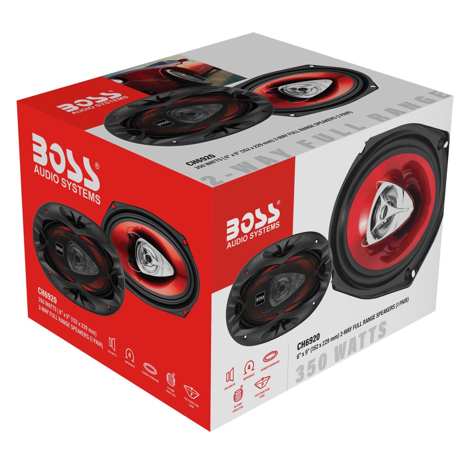 BOSS　アカシア904545 Boss Audio 6in x 9in 2 Way Speaker