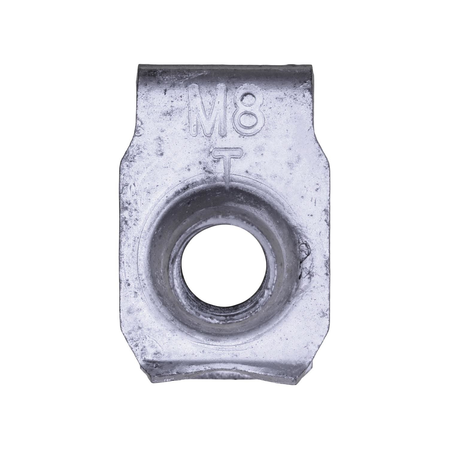 Hillman M8 Metric U-Nuts - 20 Pack For Auto & Industrial Use | Heavy Duty Steel Construction