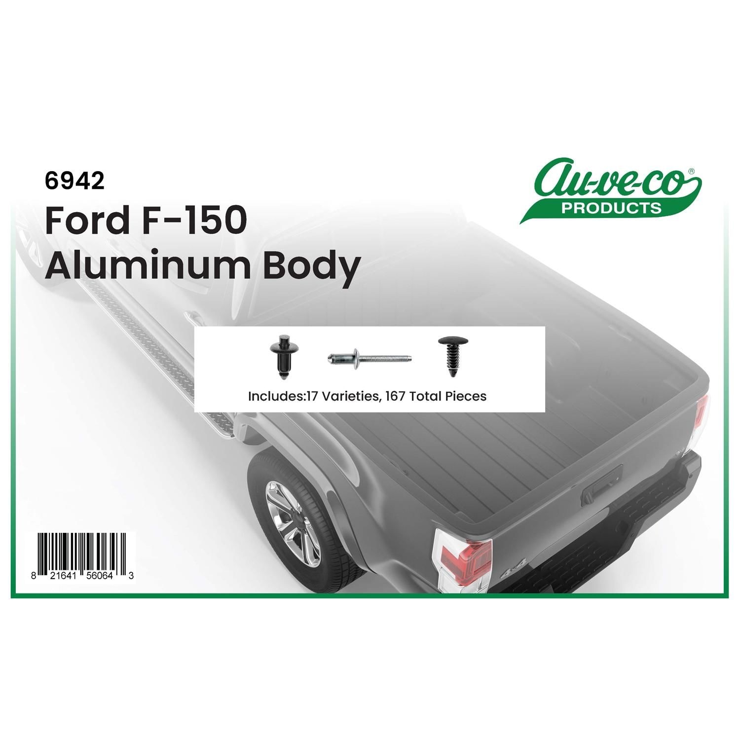 Auveco Aluminum Body Clip And Fastener Ford F 150 5325