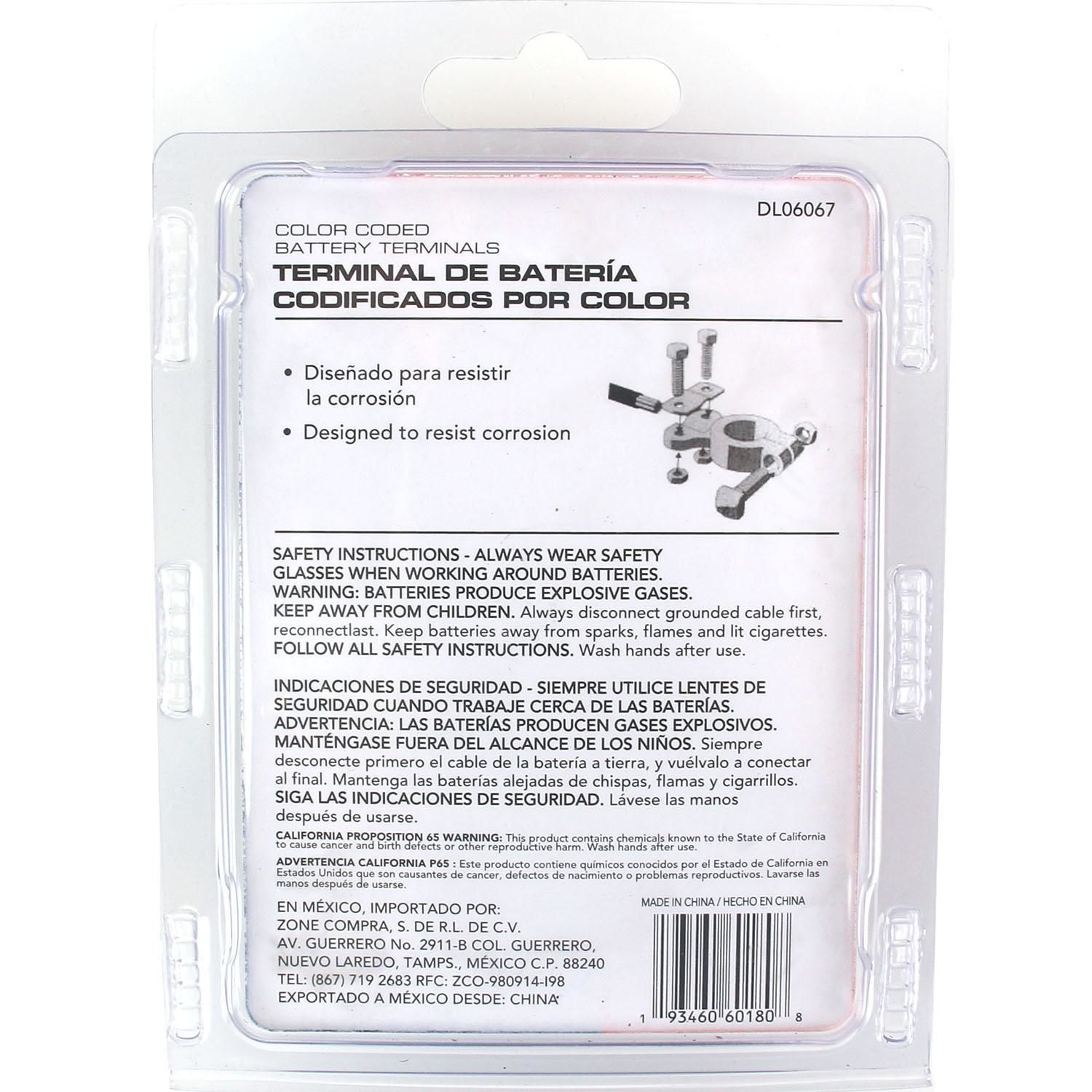 Duralast Top Post Battery Terminal 2 Pack DL06067