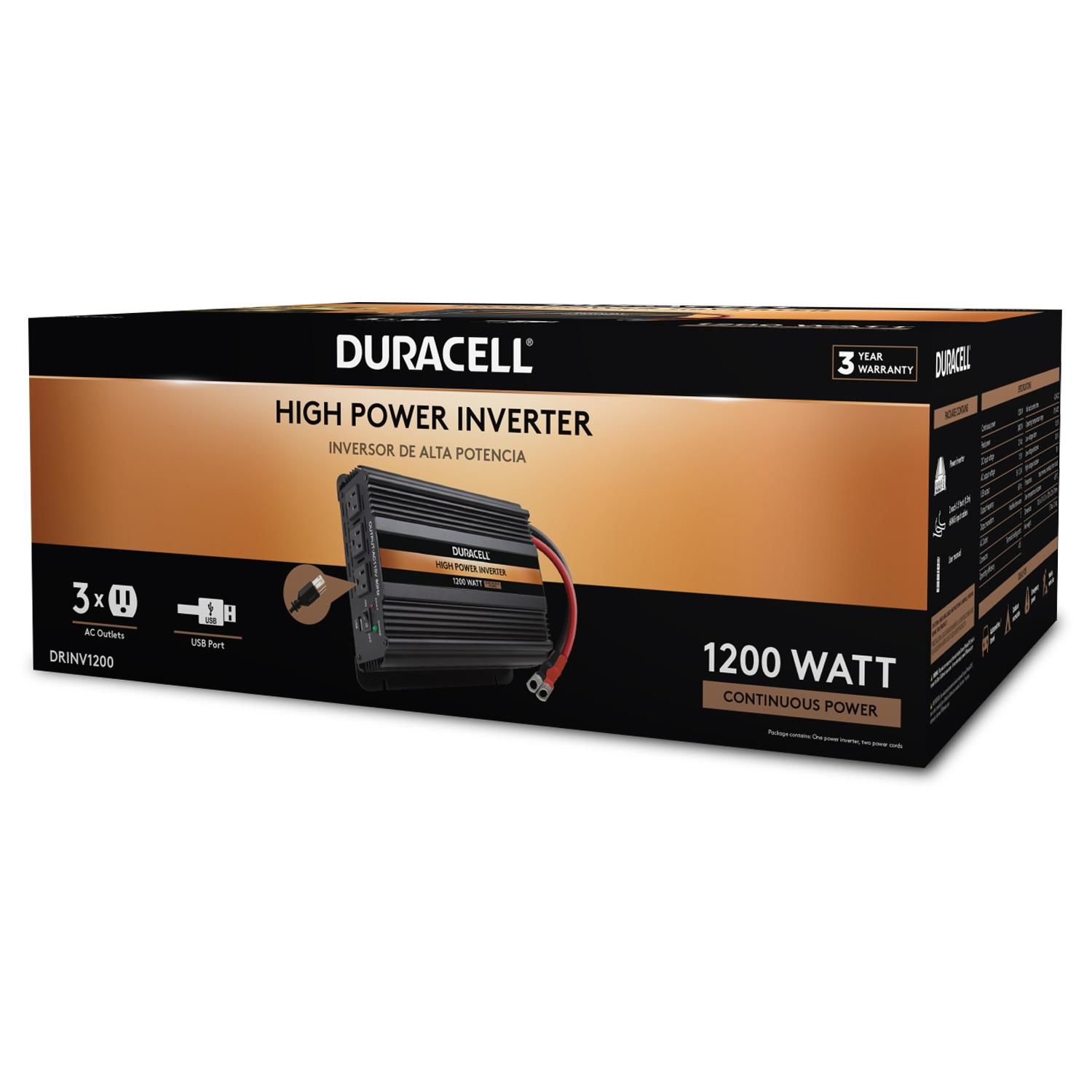 Duracell 1200 Watt High Power Inverter