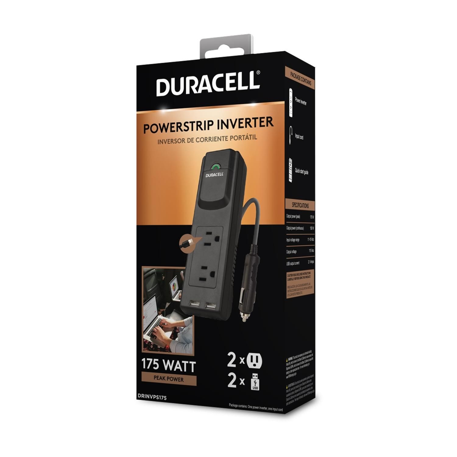 Duracell 175 Watt Powerstrip Inverter