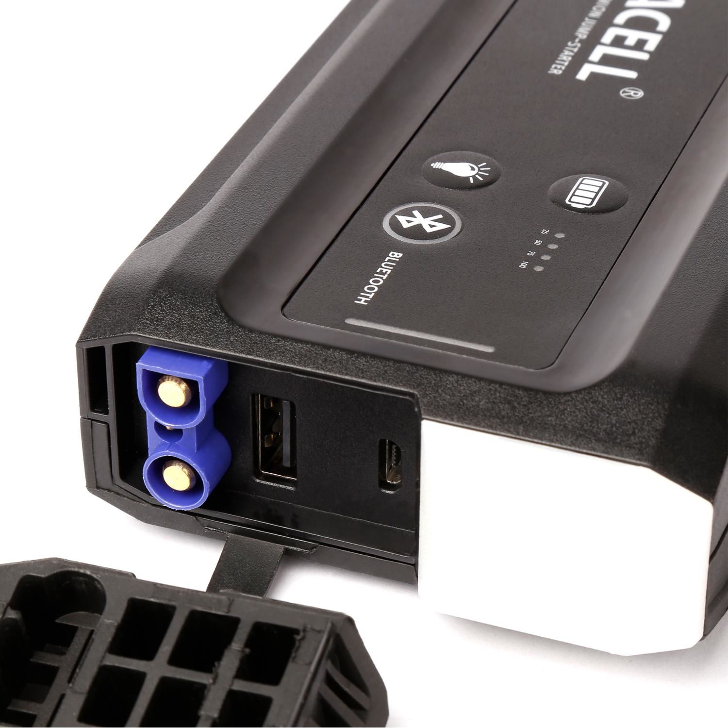 Duracell 1100 Peak Amp Lithium Ion Jump Starter with Bluetooth