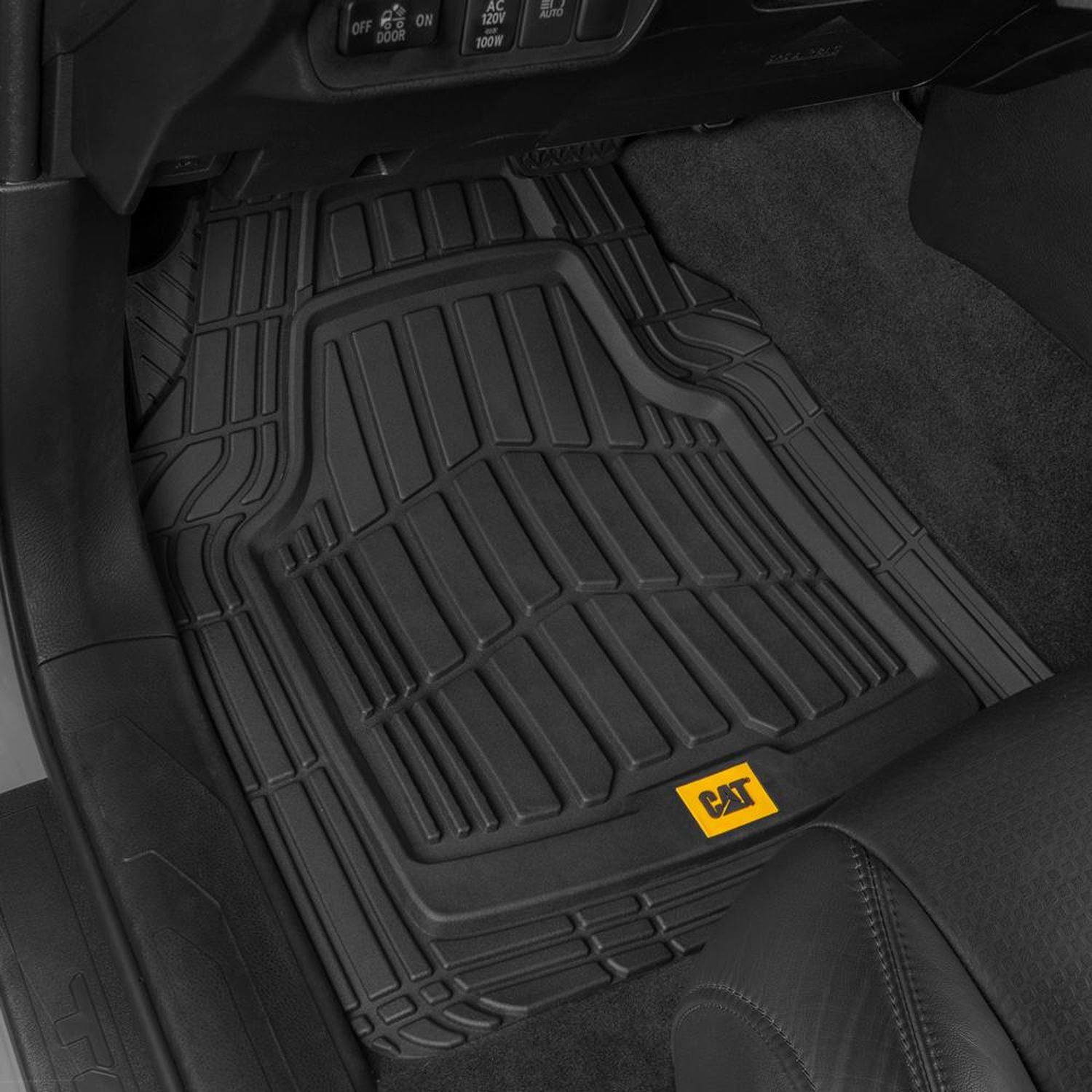 Caterpillar Black Heavy Duty Floor Mat 3 Piece