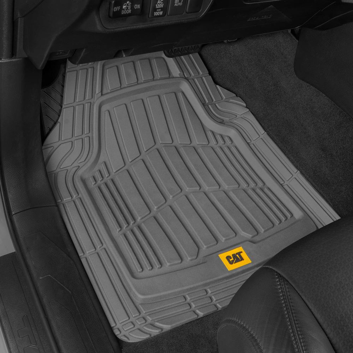 BDK Heavy-Duty Front and Rear Rubber Car Floor Mats, All Weather Protection  for Car, Truck and SUV 