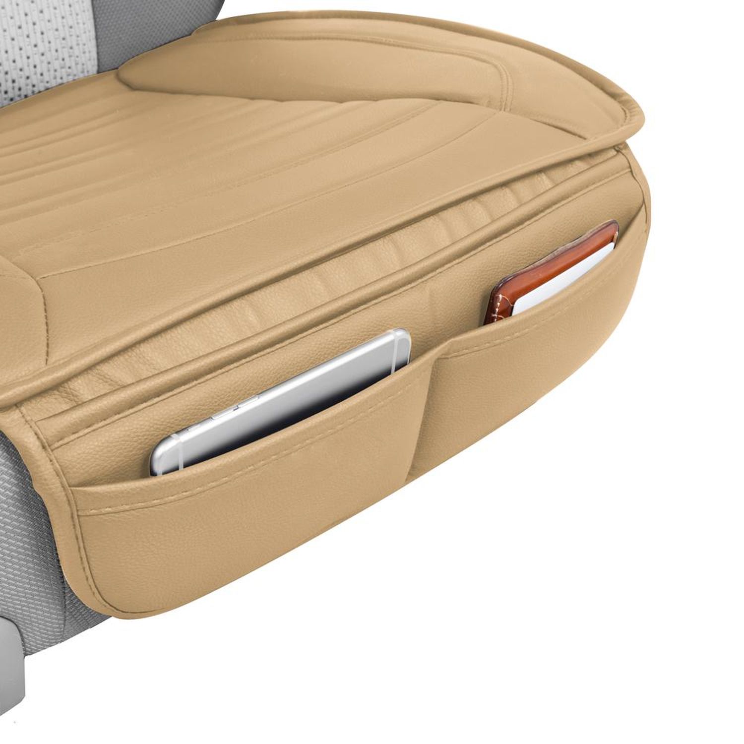 Motor Trend Beige Front Seat Cushion 2 Pack