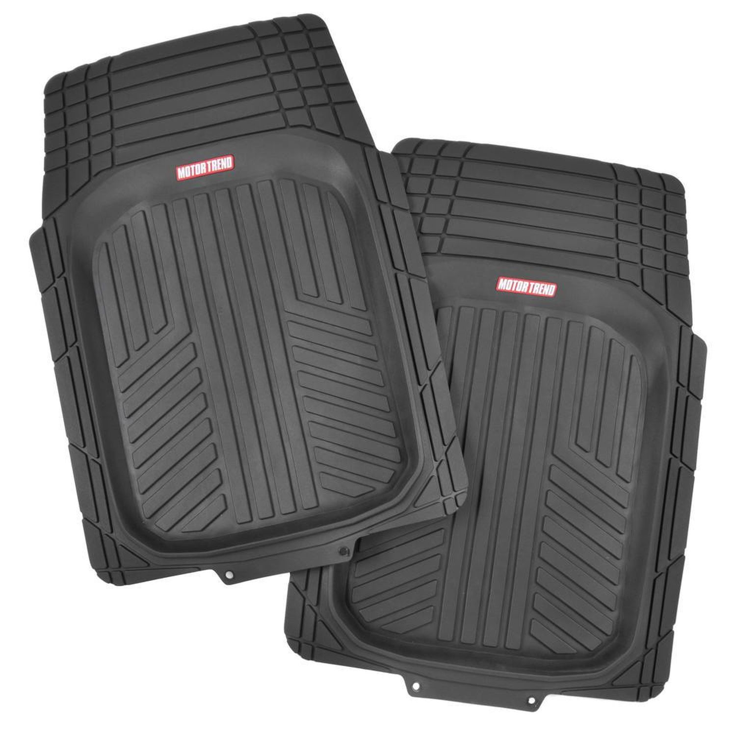 Motor Trend Black Universal Floor Mat Set