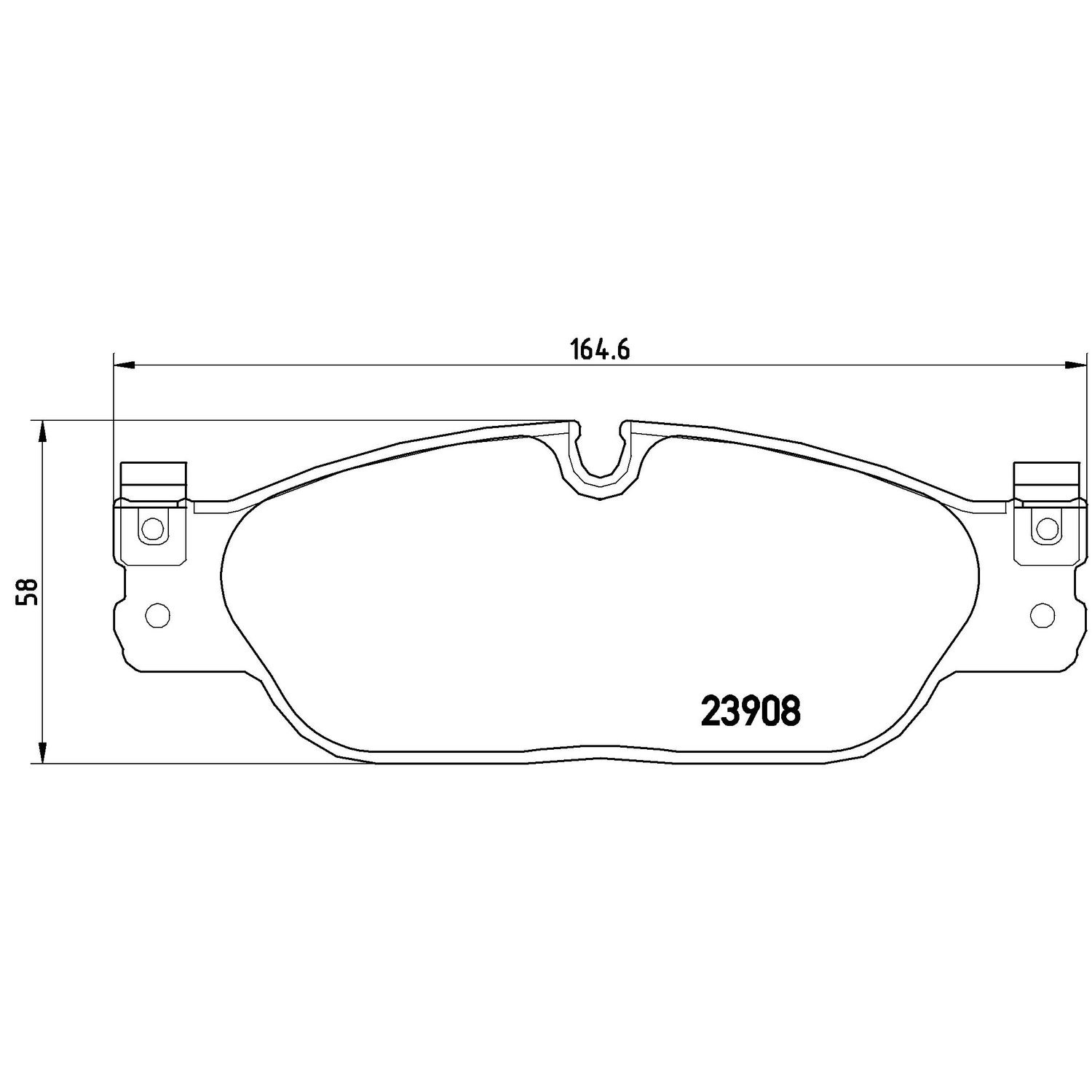 Brembo Semi-metallic Disc Brake Pad Set P36021