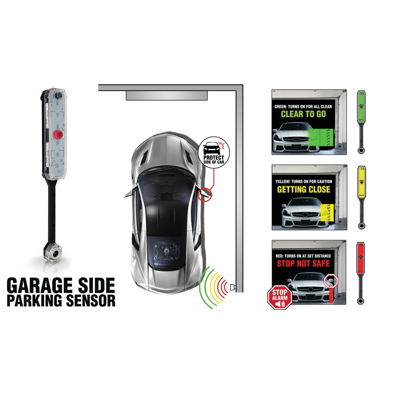 Striker Adjustable Garage Side Parking Sensor 00135