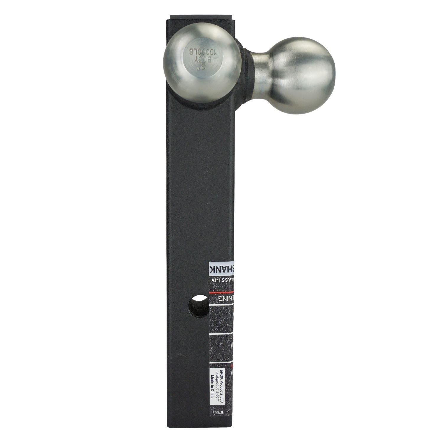 bROK 2in Shank - Solid Shank Zn Balls 16K 10K 5K Ball Mount