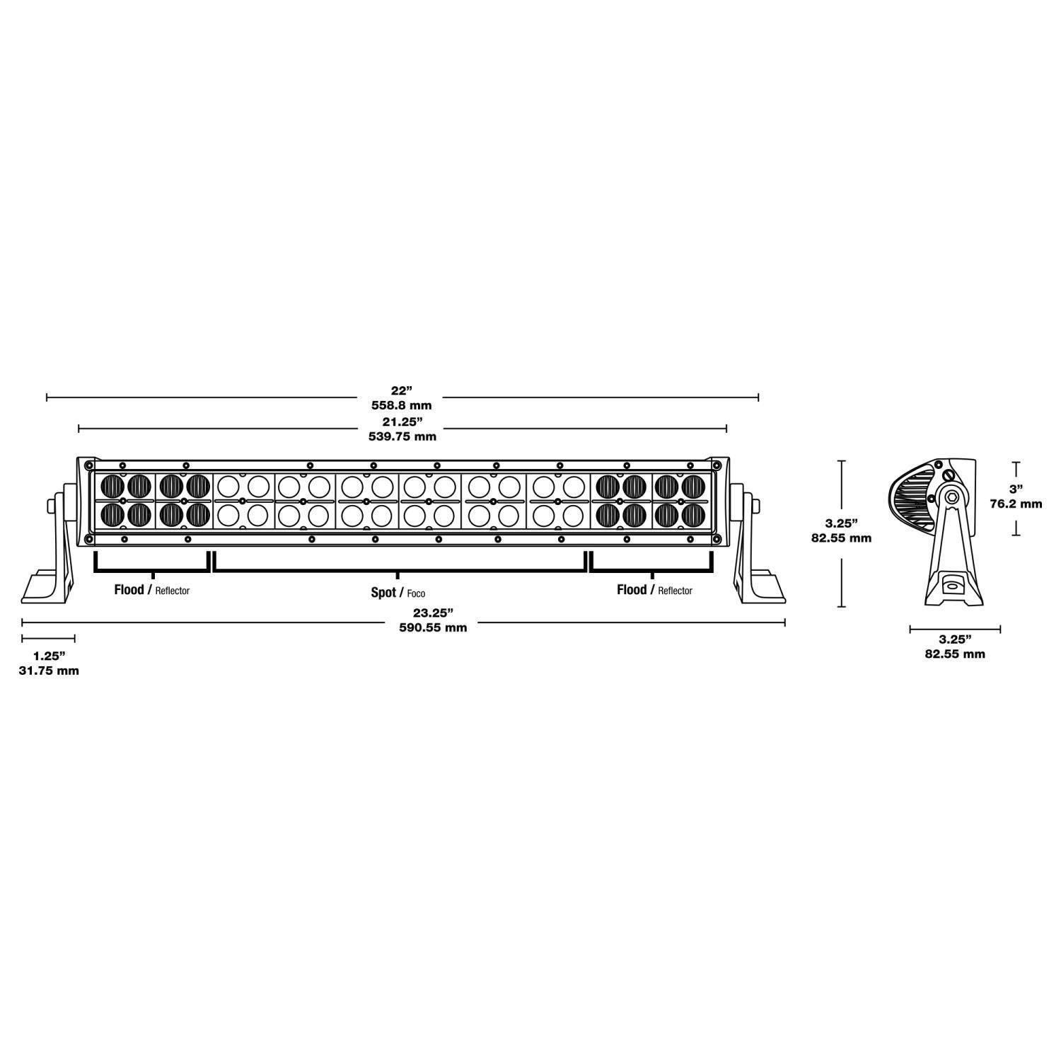 Blazer International 22in LED Combo Light Bar