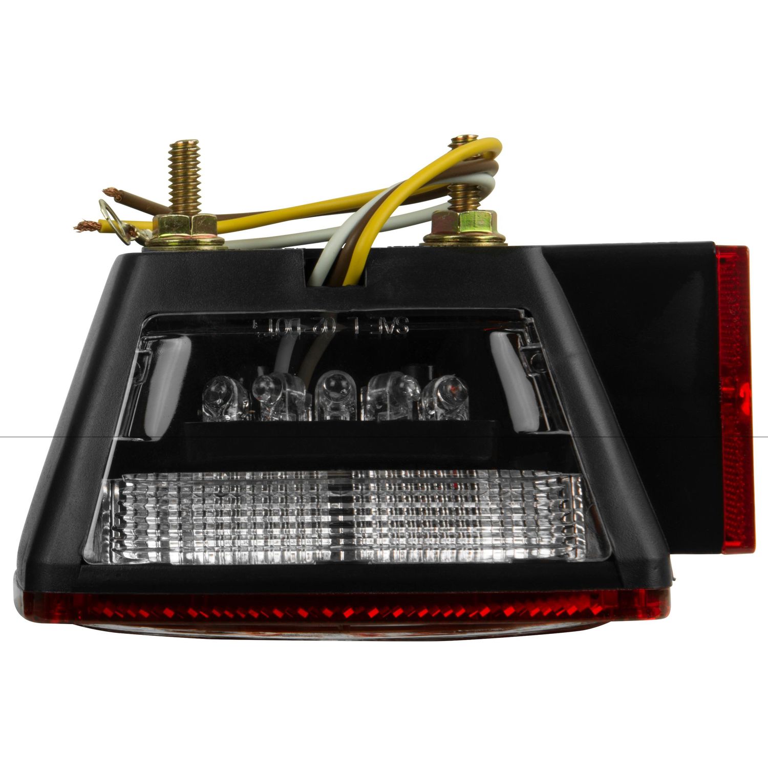 Hopkins Towing Solution Clear Lens Red Led Submersible Trailer Light