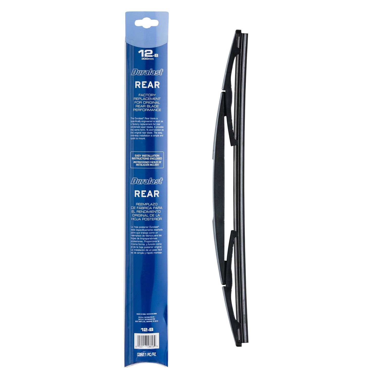 Duralast 12in Conventional Back Glass Wiper Blade