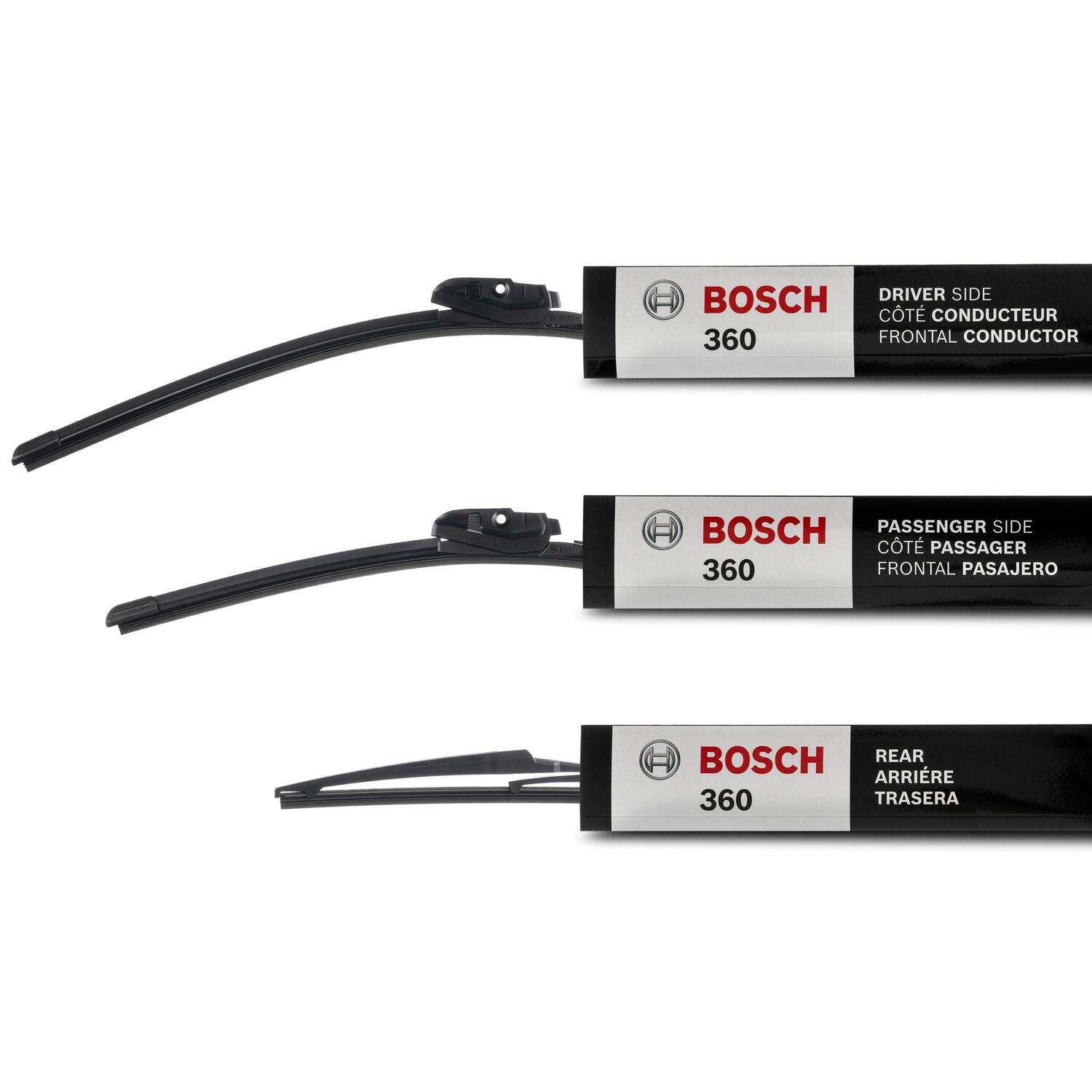 Front Wiper Blades Pair 22 Inch Driver 20 Inch Passenger Bosch Direct Connect Wiper Blade Set – 22" & 20" For Front Left & Right (Pair) Bosch 360 Vs Icon - Foto 2