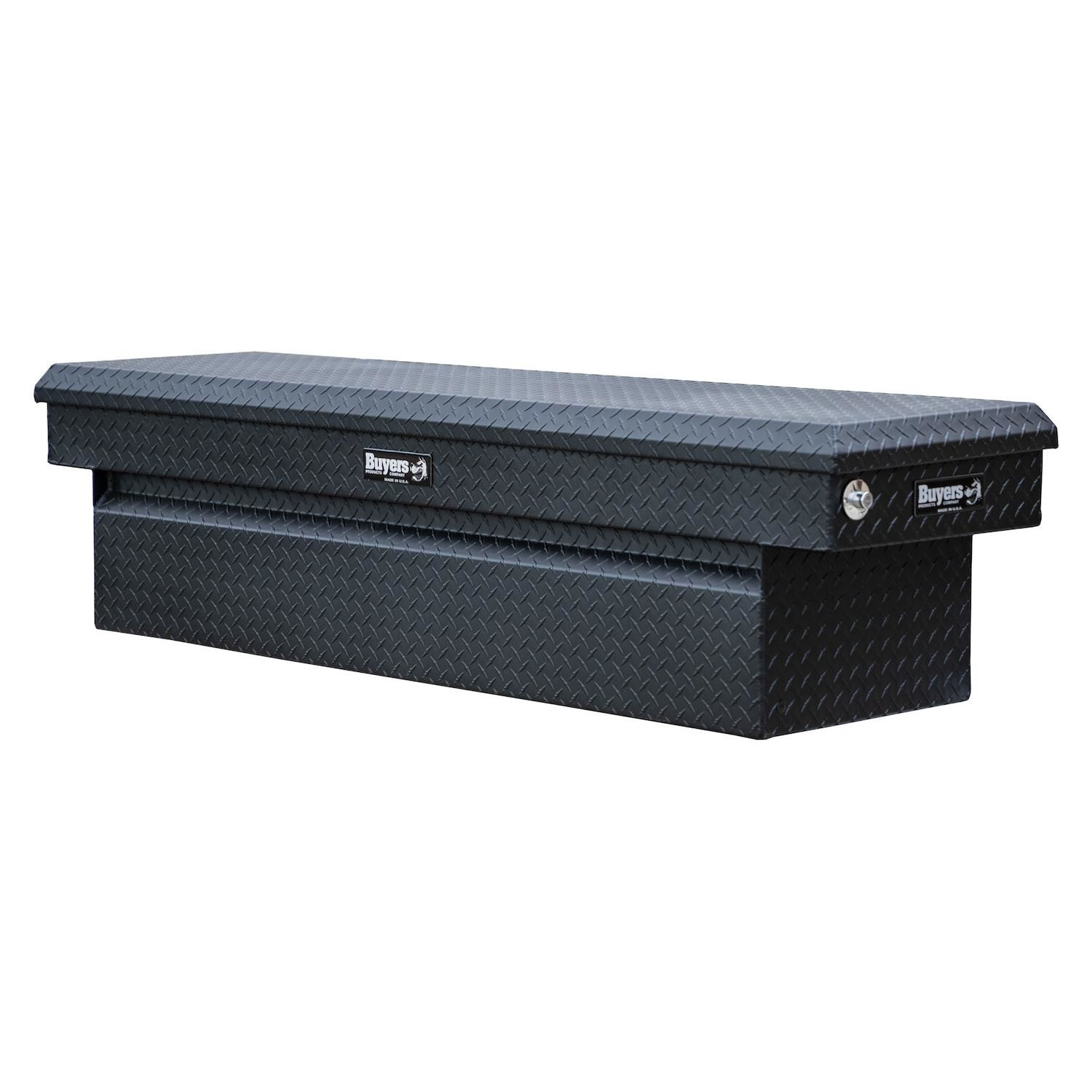 Buyers Textured Matte Black 18 in. X 20 in. X 71 in. Tread Aluminum Crossover Truck Tool Box