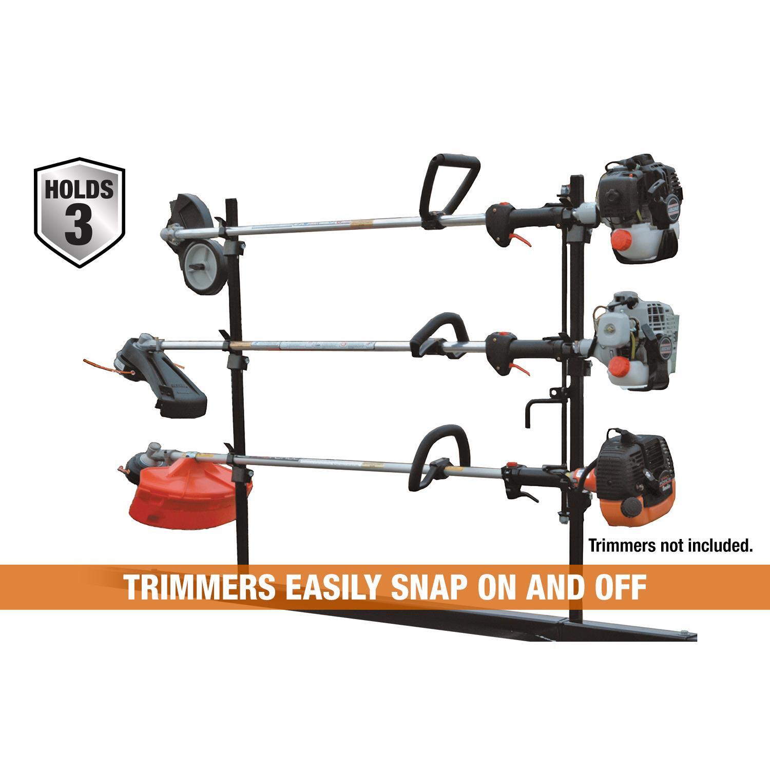 Buyers Products 3-Position Snap-In Lockable Trimmer Rack for Open ...