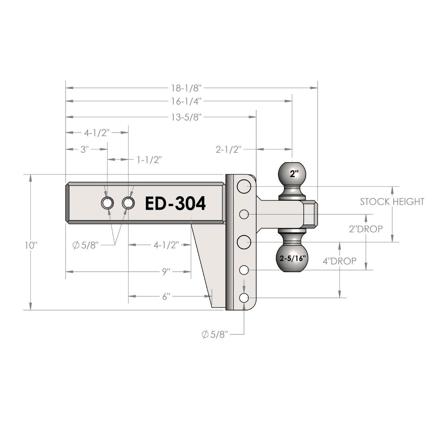 BulletProof Hitches 3in Extreme Duty 4in Drop and Rise