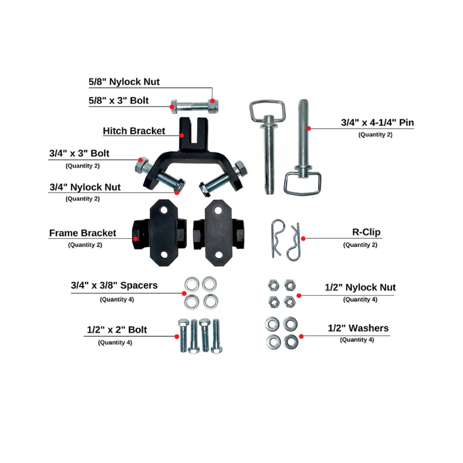 BulletProof Hitches Frame Mounted Hardware Kit