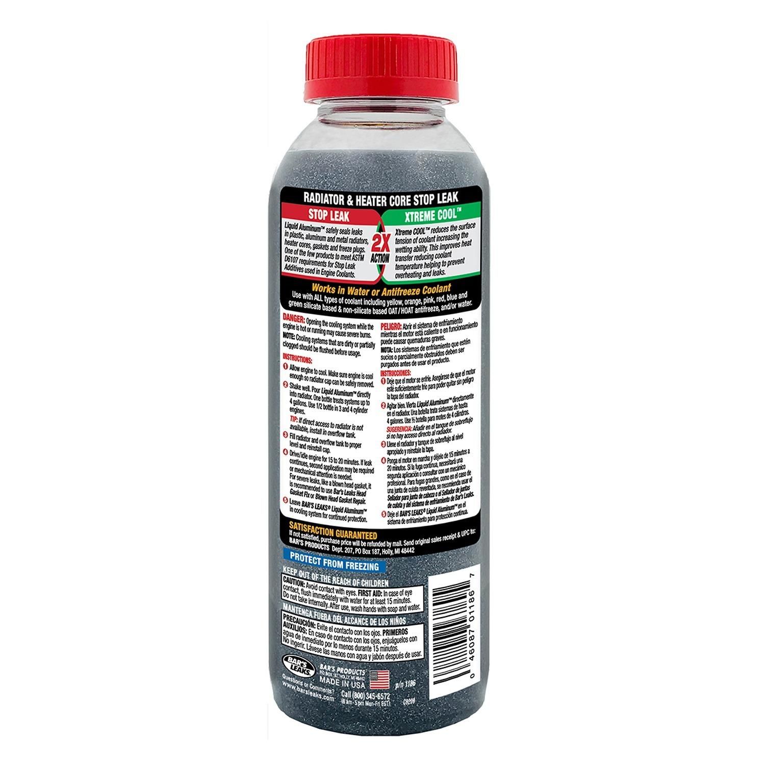 Bar's Leaks Liquid Aluminum Radiator and Heater Core Stop Leak 16.9oz