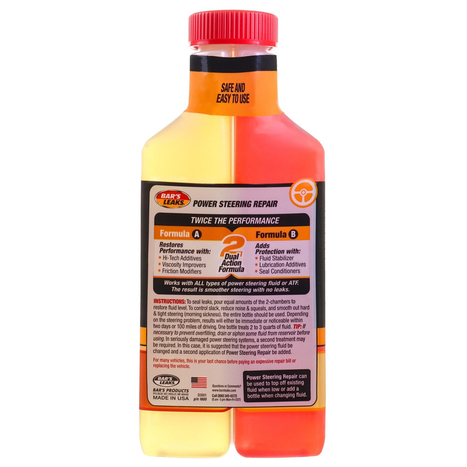 Bar's Leaks High Mileage Power Steering Repair 16.9oz