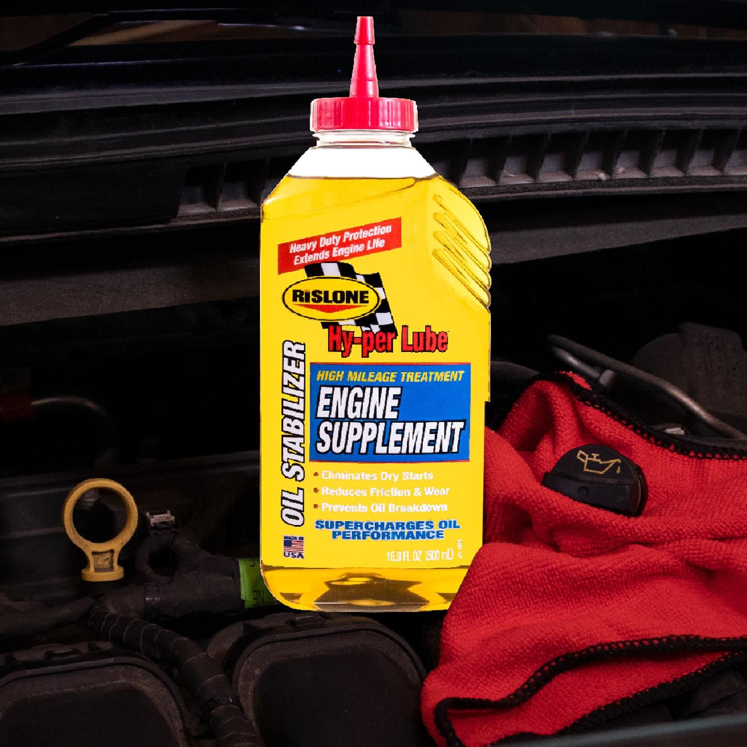Rislone High Mileage Oil Supplement and Stabilizer