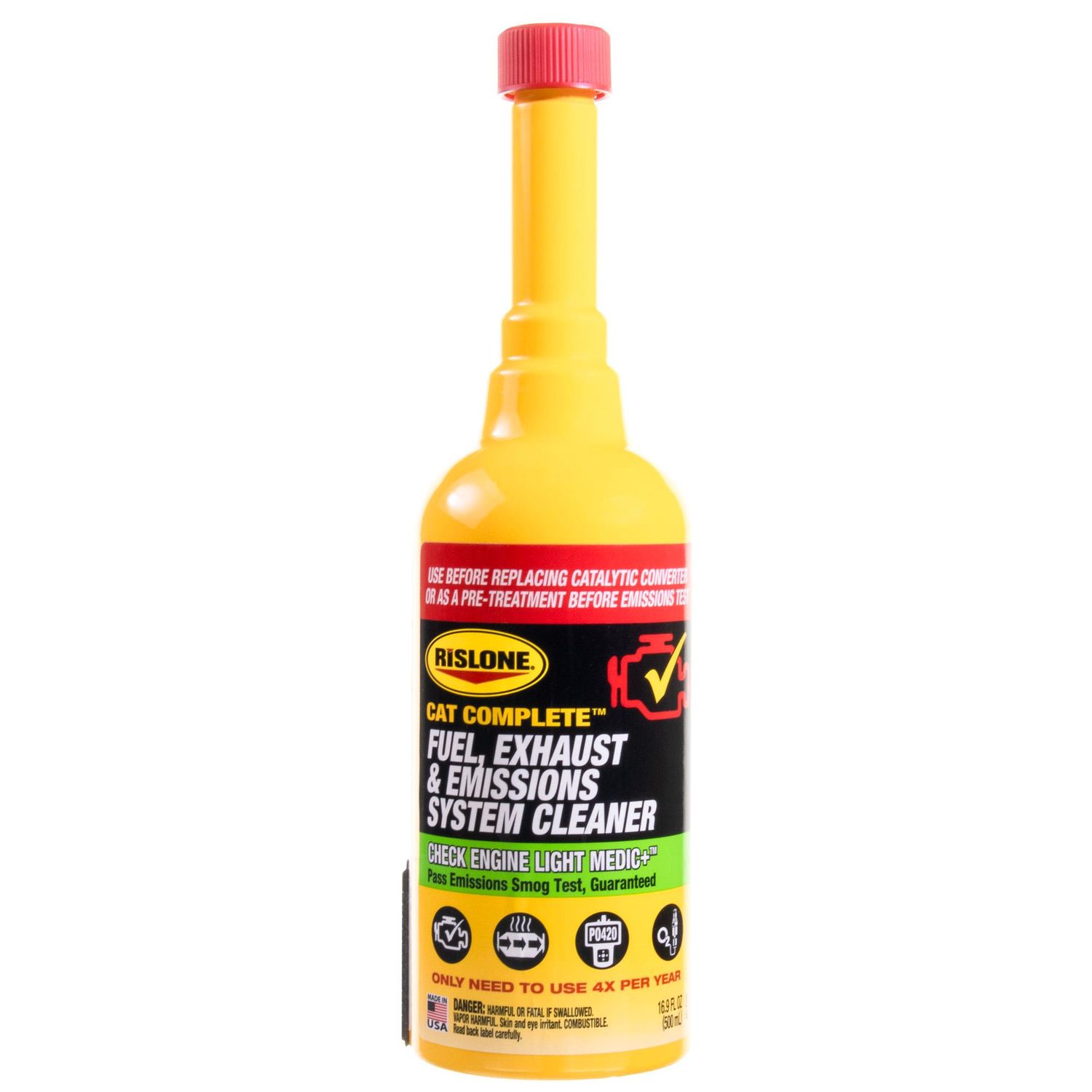 Rislone Cat Complete Fuel, Exhaust and Emissions System Cleaner 16.9oz