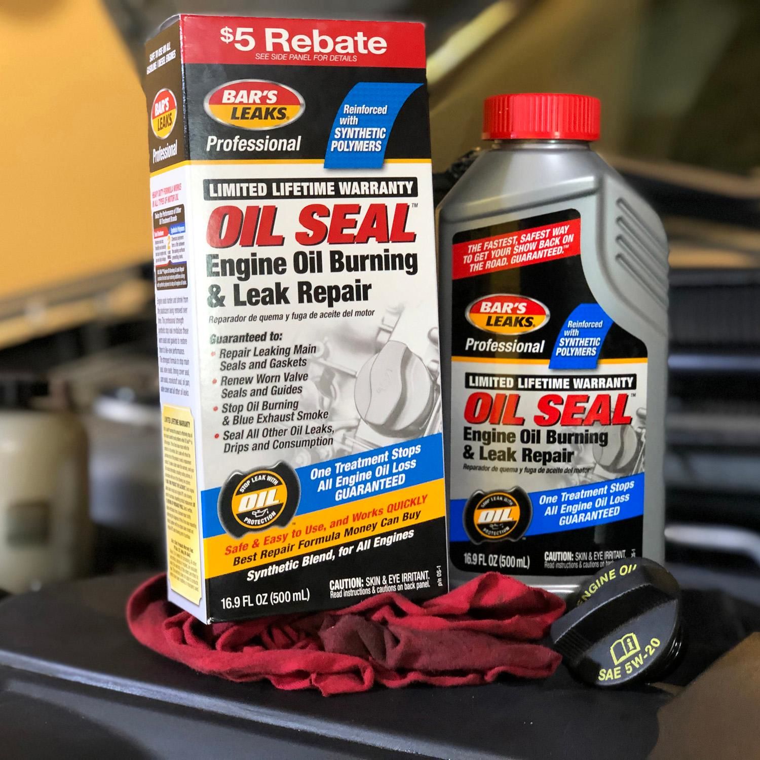 Bar's Leaks Oil Seal Engine Oil Burning and Leak Repair 16.9oz