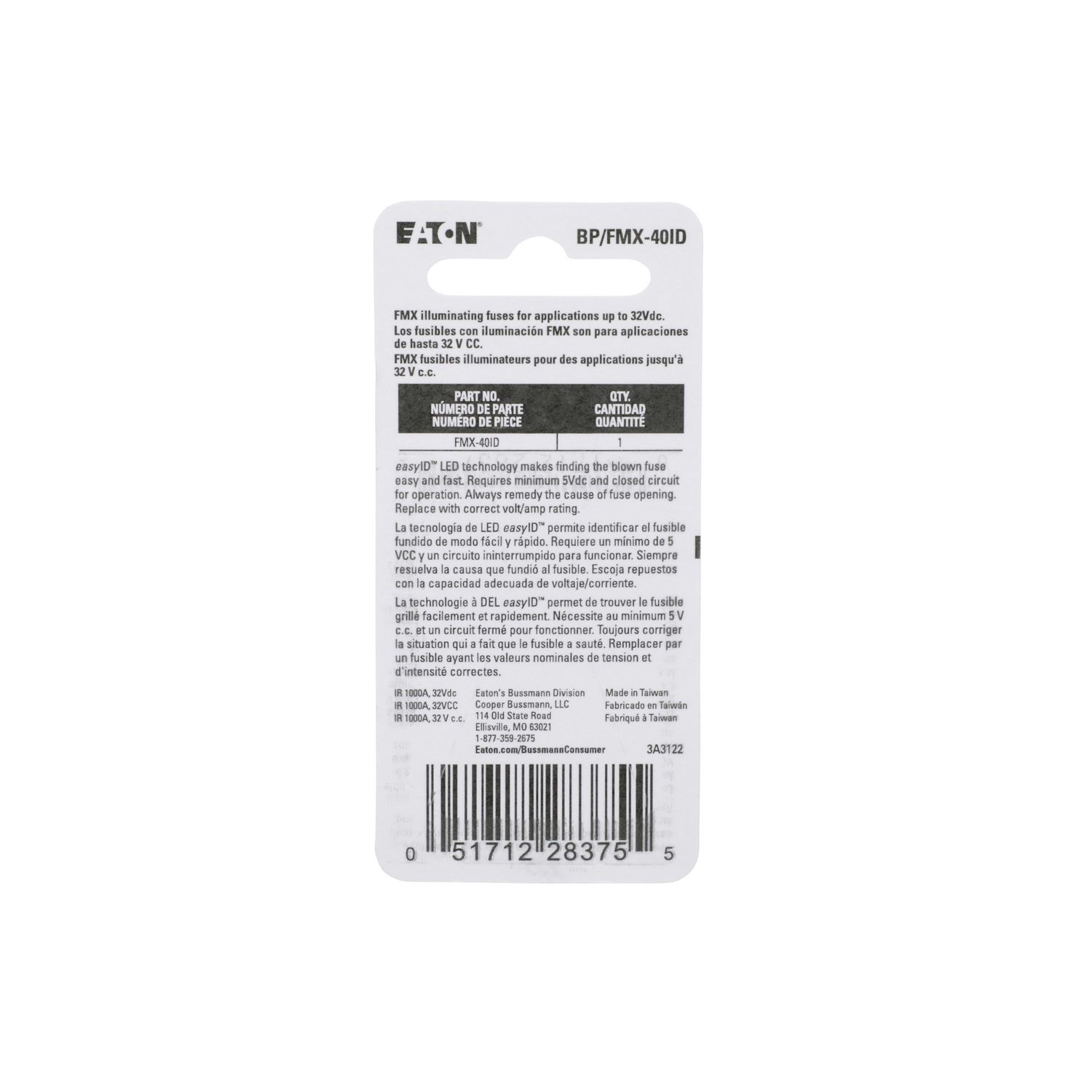 Bussmann 40 Amp FMX Fuse