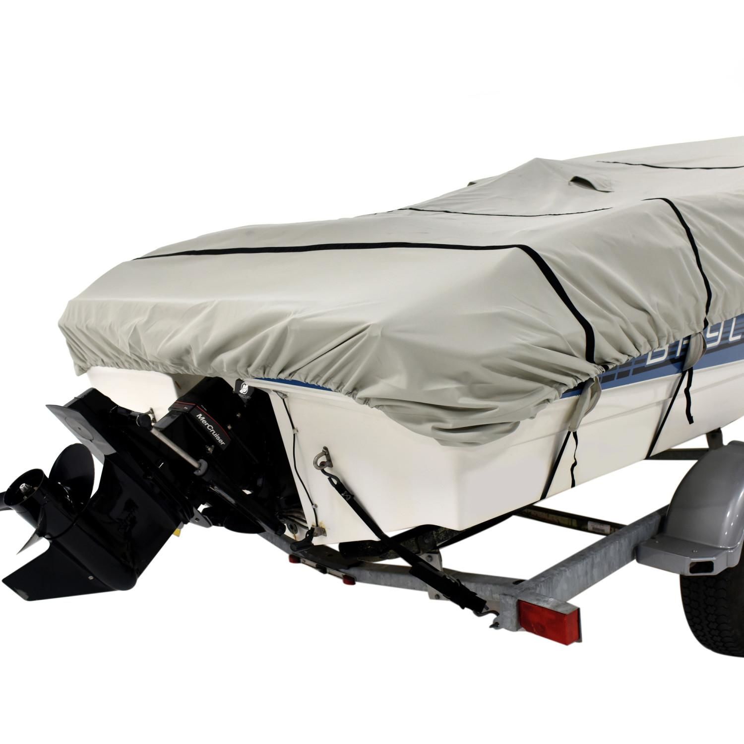 Budge Gray 20ft To 22ft 1200 Denier VHull Boat Cover