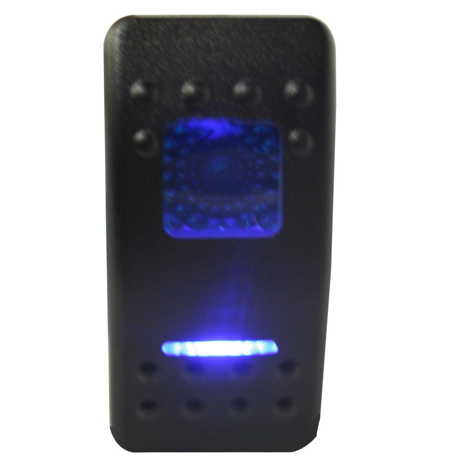 Bulldog Winch Rocker Switch On/Off 5 Pin Blue