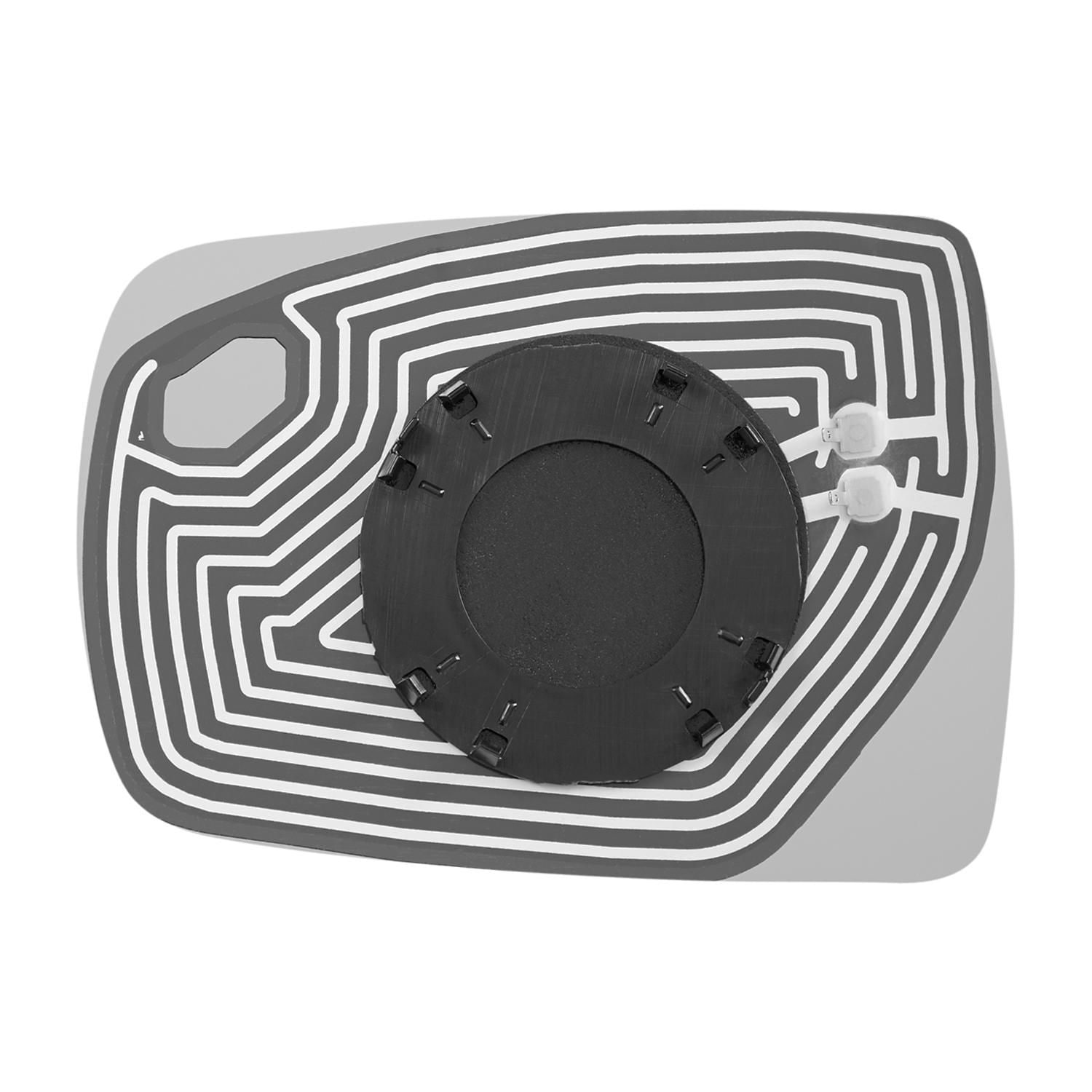 BurcoÂ® 3724 Passenger Side Mirror Glass, Non-Heated, No Blind Spot